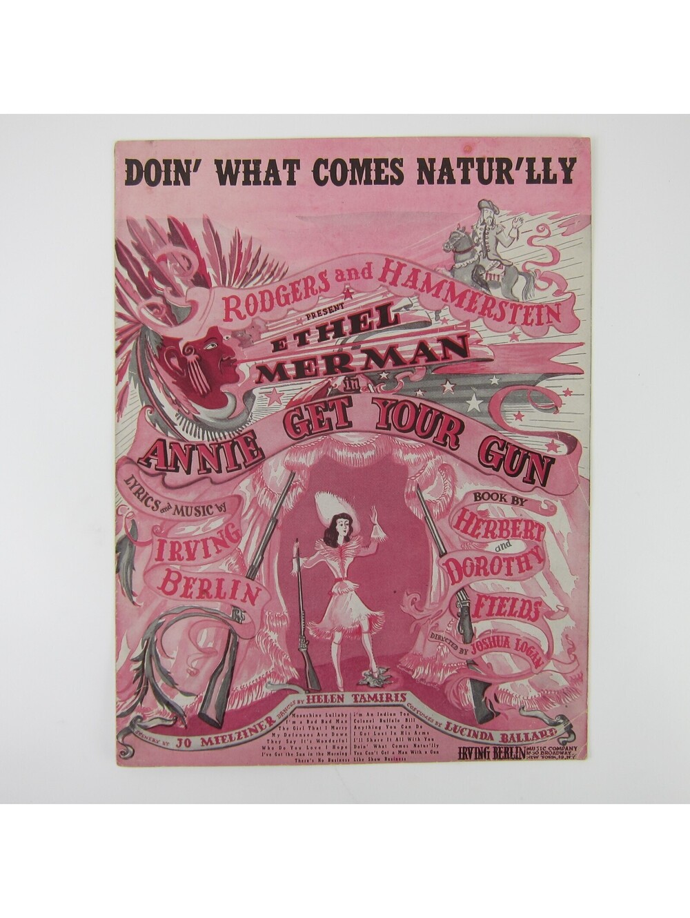 Sheet Music Doin What Comes Naturally Annie Get Your Gun Irving Berlin 1946